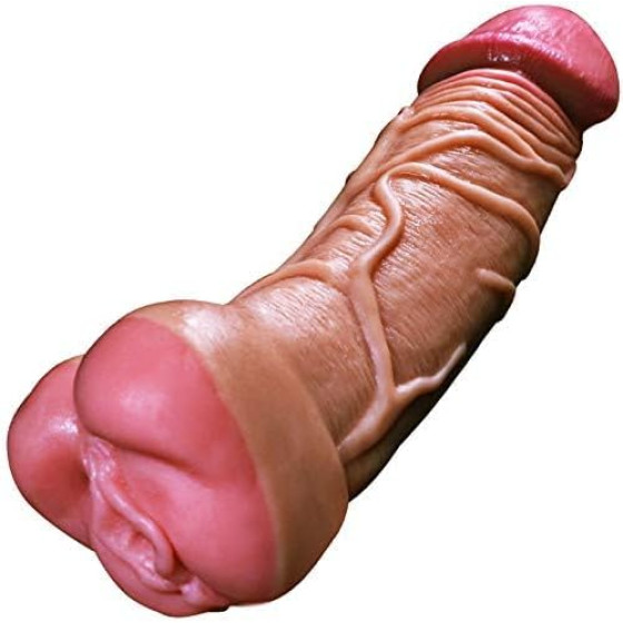 VIP38 220*50mmRealistic Dildo Male Masturbators with Pocket Pussy Vigina,Hard TPE Penis Sleeve Extender