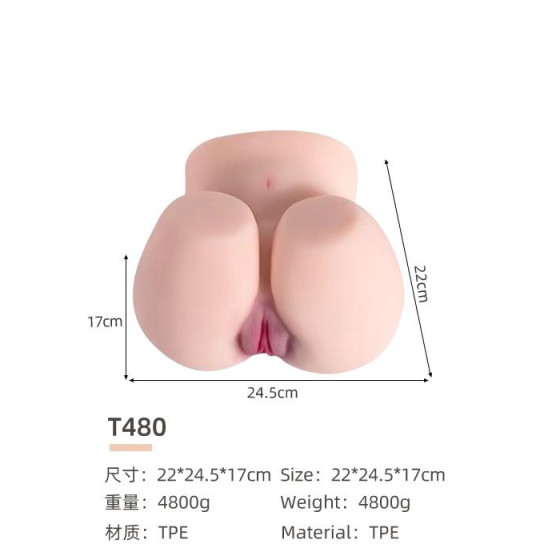 vip45 Male sex doll, medium butt, adult sex toy, silicone soft butt, silicone vagina, silicone masturbator 4.8KG