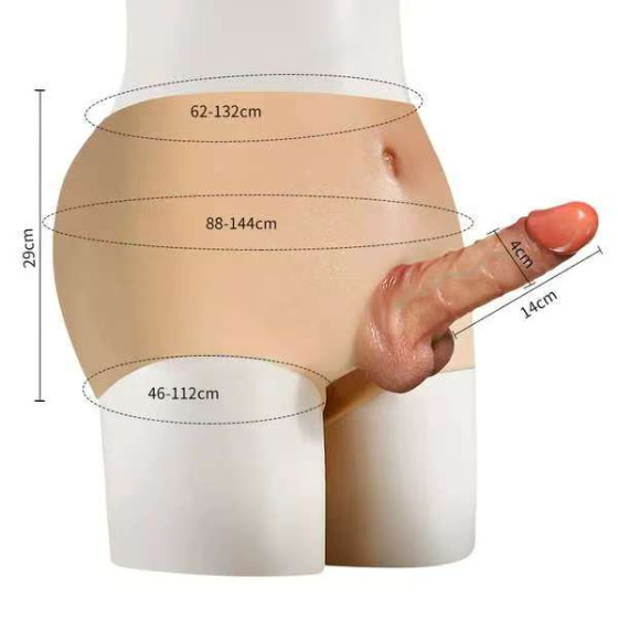 vip30 CE Rohs Certified Lifelike Mini Wearable Dildo Pants Soft Meat Dildo with Belt for Safer Sex