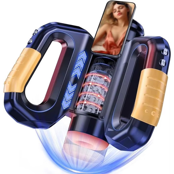 High Quality Hercules E-Sport Automatic Intelligent Masturbation Cup Sex Toy Magnetic Charger Telescopic Rotary Sound Plane 100%