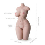 HT124 78*33*21cm 24kg Half-body sex doll sex toy masturbator adult toy