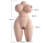 HT114 68*30*20cm 16.3kg Half-body sex doll sex toy masturbator adult toy