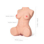 HT121 58*43*21cm 19.5kg Half-body sex doll sex toy masturbator adult toy