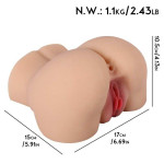 2.43LB Male Masturbator Realistic Sex Doll with Dual Holes
