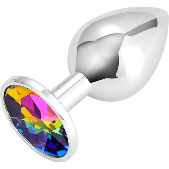 Metal butt plugs, rainbow crystal butt plugs, three sizes, pure pleasure for women, couples and men, anal toy sets